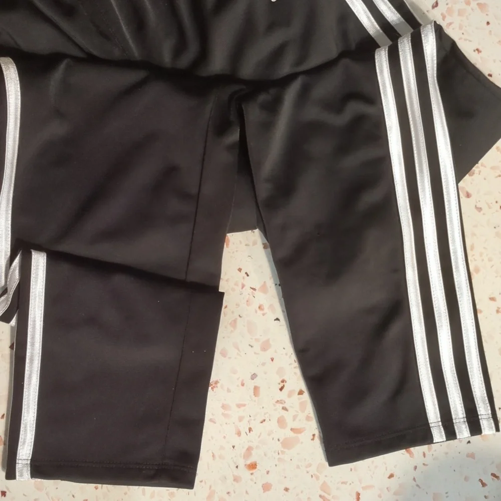 Adidas | Black Active Pants Elastic Waist Pockets | M (10/12)